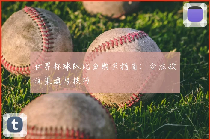 世界杯球队比分购买指南：合法投注渠道与技巧